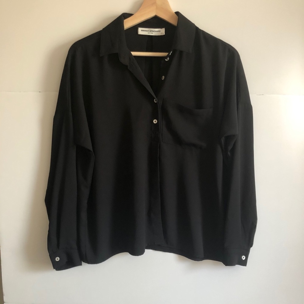 NWT Amanda Uprichard Button Detail Blouse Size XS - Picture 4 of 7